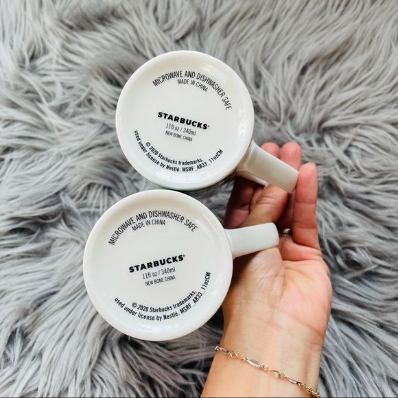 Starbucks seasonal mug | pair | Holly | ornaments - Picture 5 of 9